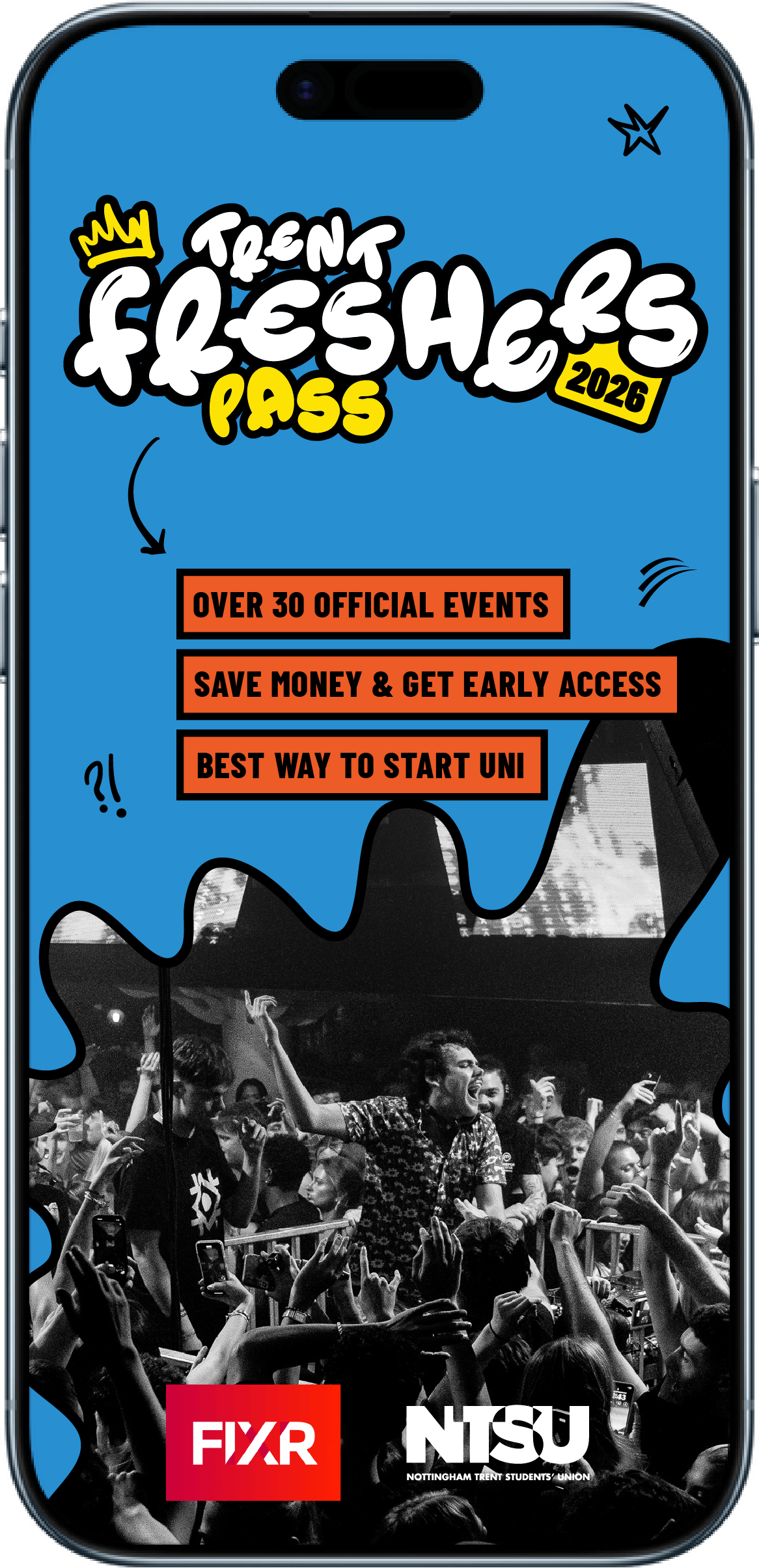 FRESHERS PASS WEBSITE MOBILE MOCKUP
